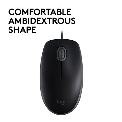 Logitech B110 Silent ratón Oficina Ambidextro USB tipo A Óptico