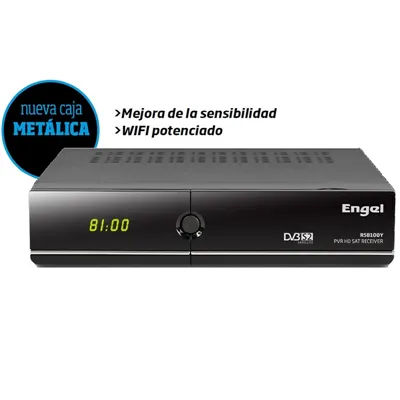 Engel rs8100y receptor satélite hd pvr wf/eth