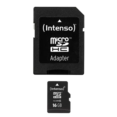 Intenso 3413470 micro sd clase 10 16gb c/adapt