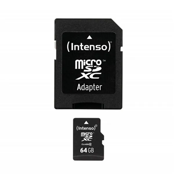 Intenso 3413490 micro sd clase 10 64gb c/adapt