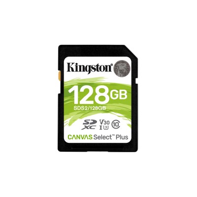 Kingston CANVAS Select Plus 128GB SD XC/ Clase 10/ 100MBs