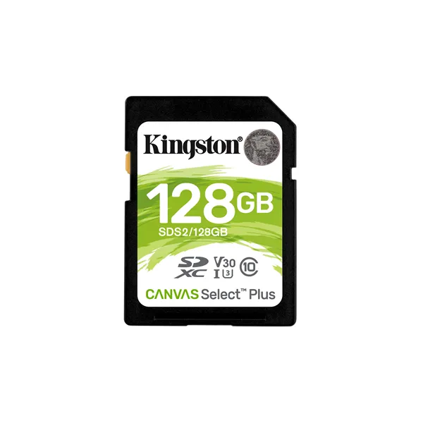 Kingston CANVAS Select Plus 128GB SD XC/ Clase 10/ 100MBs