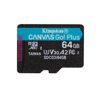 Kingston CANVAS Go! Plus 64GB microSD XC UHS-I/U3/C10/ V30 a