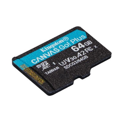 Kingston CANVAS Go! Plus 64GB microSD XC UHS-I/U3/C10/ V30 a