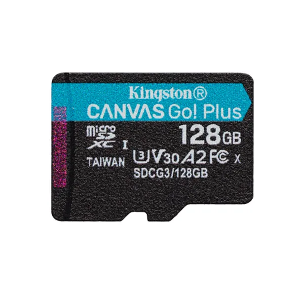 Kingston CANVAS Go! Plus 128GB microSD XC UHS-I/U3/C10/ V30 a 170MB/s