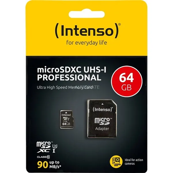 Intenso 3433490 micro sd uhs-i profesiona 64gb