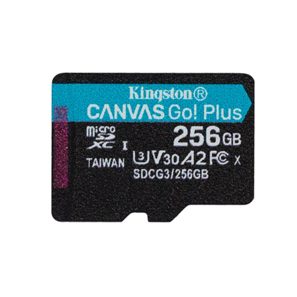 Kingston CANVAS Go! Plus 256GB microSD XC UHS-I/U3/C10/ V30 a 170MB/s