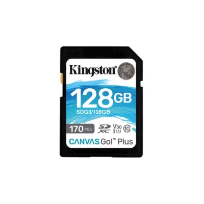 Kingston CANVAS Go! Plus 128GB SD XC UHS-I/U3/C10/ V30 a 170MB/s