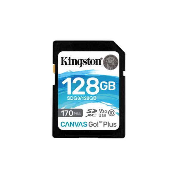 Kingston CANVAS Go! Plus 128GB SD XC UHS-I/U3/C10/ V30 a 170MB/s