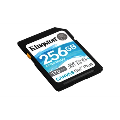 Kingston CANVAS Go! Plus 256GB SD XC UHS-I/U3/C10/ V30 a 170MB/s