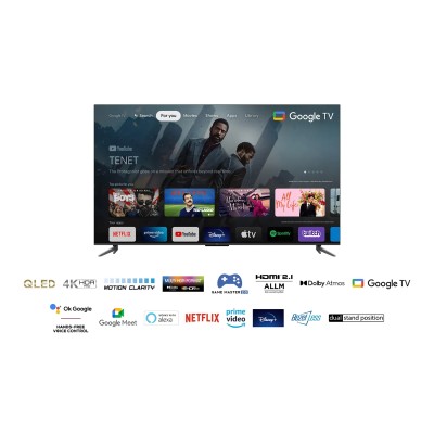 Tcl 55c649 tv 55" 4k qled stvand usb 3xhdmi