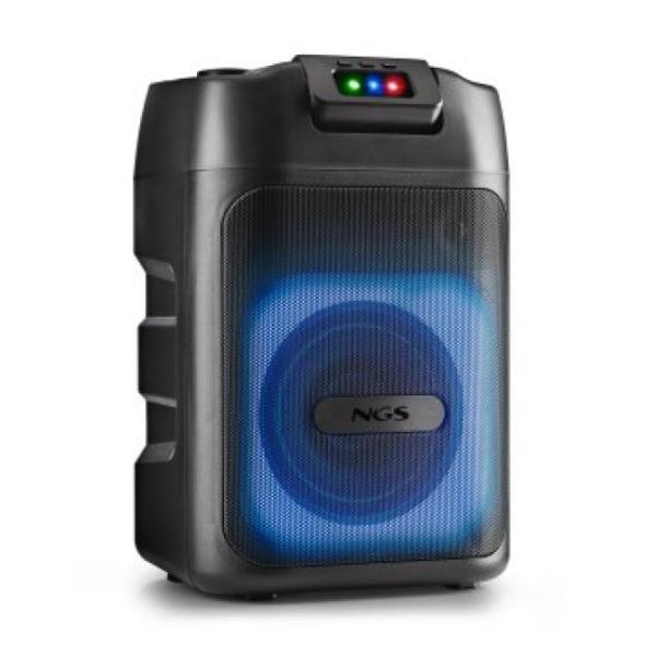 Altavoz Portatil Ngs Wild Club  80w Con Luces Láser Compatible Con Tecnología Bt Y Tws.  Bateria