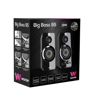 Altavoces Woxter Big Bass 95/ 20W/ 2.0