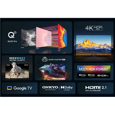 Tcl 55c655 tv 55" 4k qled stvand usb 3xhdmi