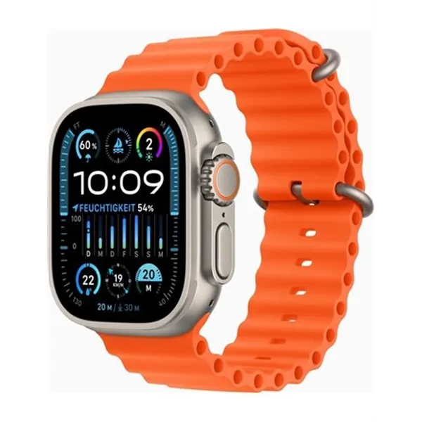 Apple Watch Ultra 2/ GPS/ Cellular/ 49mm/ Caja de Titanio/ Correa Ocean Naranja