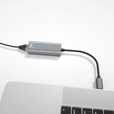 Ewent adaptador de red gigabit usb-c aluminio