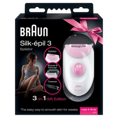 Braun Silk-épil 3 - 3270 20 pinzas Blanco, Rosa