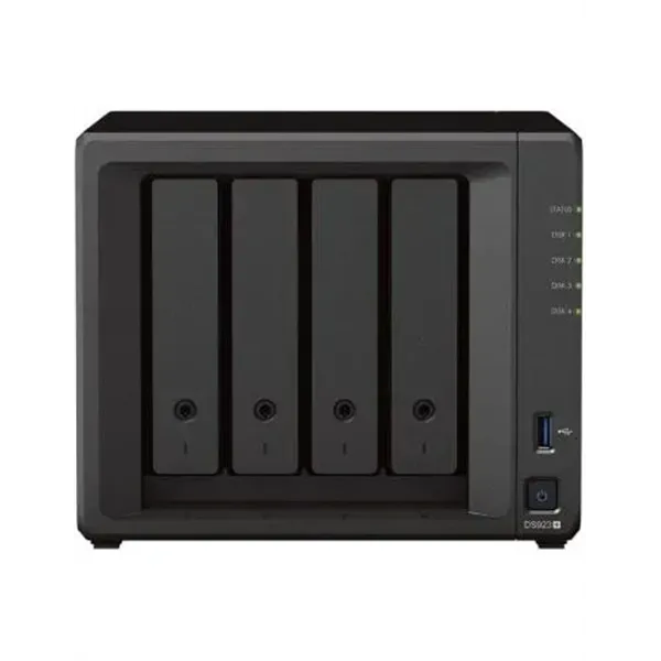 NAS Synology Diskstation DS923+/ 4 Bahías 3.5'- 2.5'/ 4GB DDR4/ Formato Torre