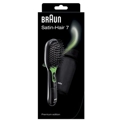 Braun Satin Hair 7 BR 730 Cepillo alisador Negro, Verde