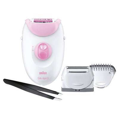 Braun Silk-épil 3 - 3270 20 pinzas Blanco, Rosa