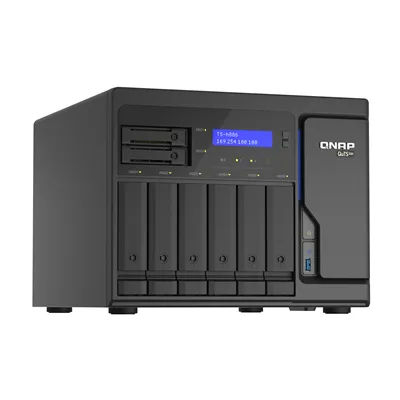 Qnap ts-h886-d1602-8g nas 4+2-bay 4x2.5gbe