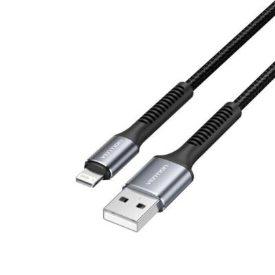 Cable USB 2.0 Lightning Vention H14BF/ Lightning Macho - USB