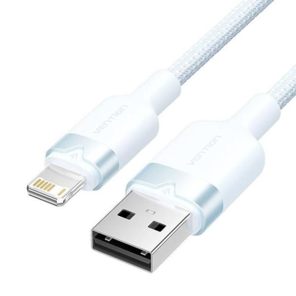 Cable USB 2.0 Lightning Vention LANSF/ USB Macho - Lightning Macho/ 480Mbps/ 1m/ Azul