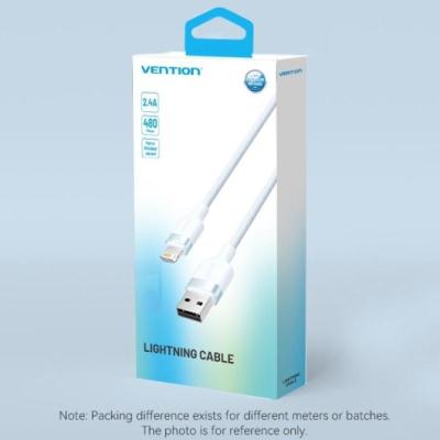 Cable USB 2.0 Lightning Vention LANSF/ USB Macho - Lightning