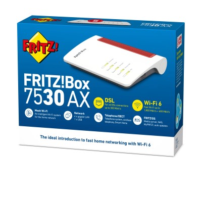 Fritz! box7530 router ax wifi6 mesh dualband