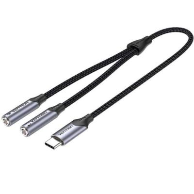 Cable Conversor USB Tipo-C Vention BGNHY/ USB Tipo-C Macho - 2x