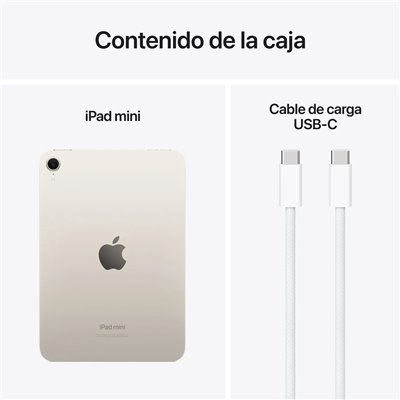 Apple iPad Mini 7 (2024) 128GB WiFi Blanco Estrella A17Pro