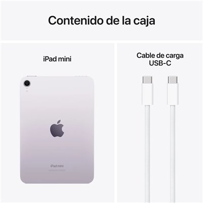 Apple iPad Mini 7 (2024) 128GB 5G+WiFi Purpura A17Pro