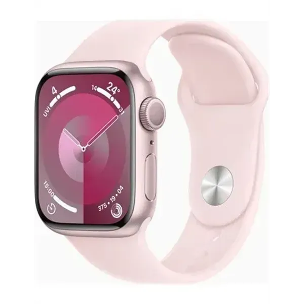 Apple Watch Series 9 (GPS) 41mm aluminio rosa con correa deportiva M/L rosa claro