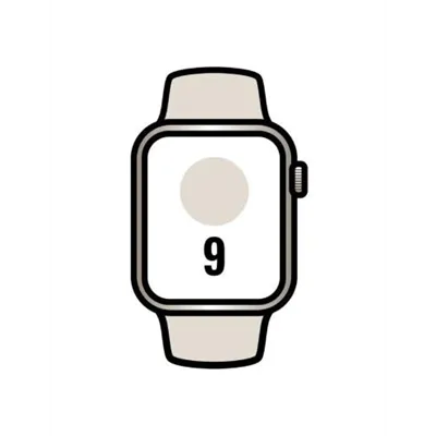 Apple Watch Series 9/ GPS/ 45mm/ Caja de Aluminio Blanco