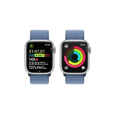 Apple Watch Series 9 (GPS) 45mm aluminio plateado con correa