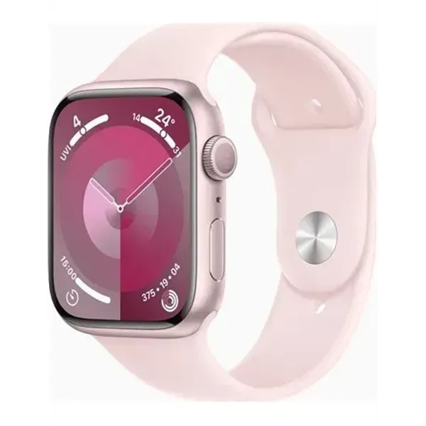 Apple Watch Series 9 (GPS) 45mm aluminio rosa con correa deportiva S/M rosa claro