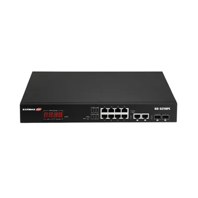 Edimax gs-5210pl switch 10xgb poe+ 2xsfp surve