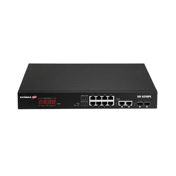 Edimax gs-5210pl switch 10xgb poe+ 2xsfp surve