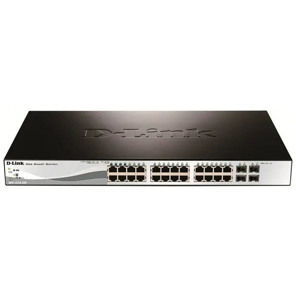 D-link dgs-1210-28p/e switch 24xgb poe 4xsfp combo