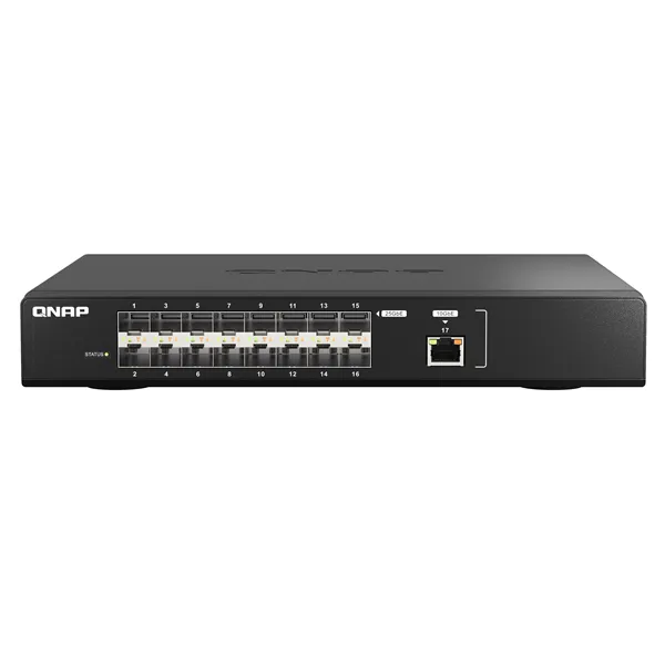 Qnap qsw-m5216-1t switch 16x25gbe sfp28 1xgbe