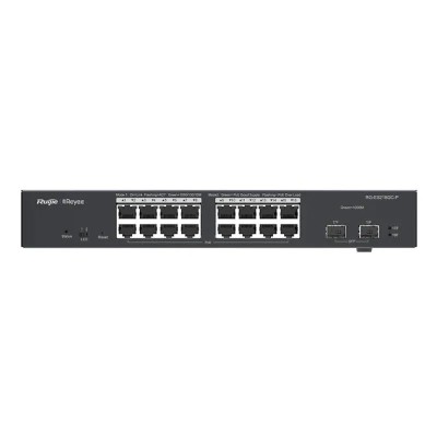 Ruijie switch 16xgb rj45 poe/poe+ 2 sfp slots 240w