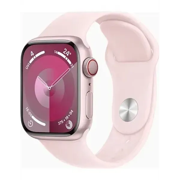 Apple Watch Series 9 (GPS + Cellular) 41mm aluminio rosa con correa deportiva S/M rosa claro