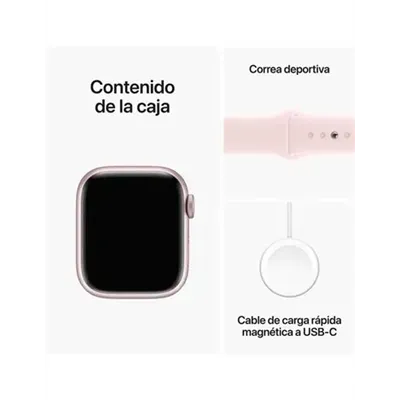 Apple Watch Series 9 (GPS + Cellular) 41mm aluminio rosa con