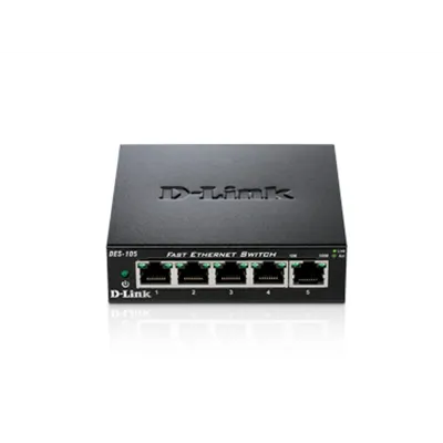 D-link des-105 switch 5x10/100mbps metal