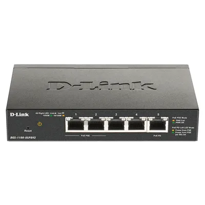 D-link dgs-1100-05pdv2 switch 5xgb poe 1xpd (18w)