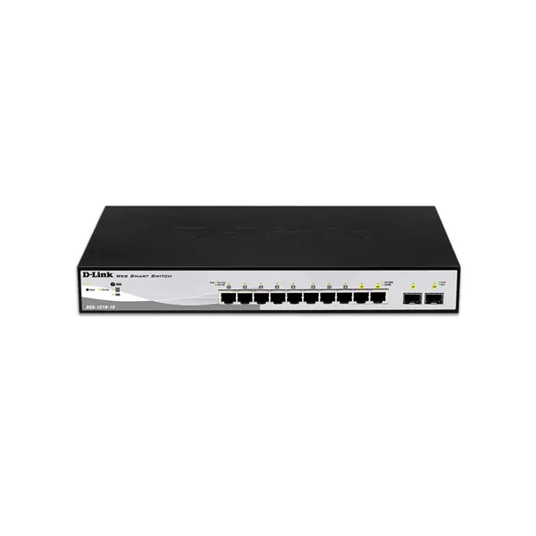 D-link dgs-1210-10/e switch 8xgb 2xsfp