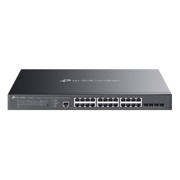 TP-Link Omada SG3428XMPP switch Gestionado L2+ Gigabit Ethernet (10/100/1000) Energía sobre Ethernet (PoE) 1U Negro