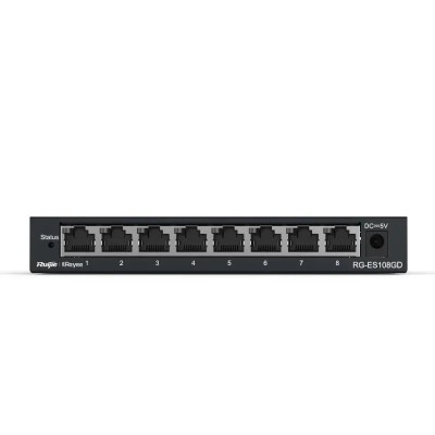 Ruijie unmanaged switch 8xgb rj45 steel case