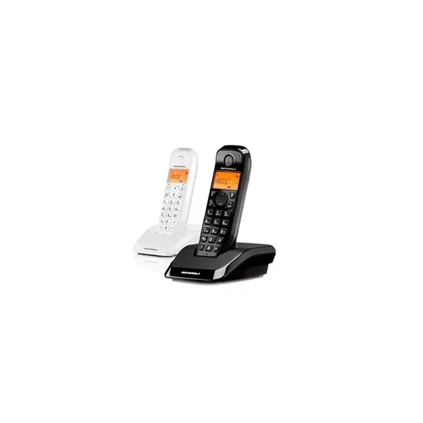 Motorola s1202 telefono dect duo blanco / negro