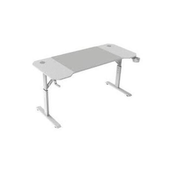 Mesa Mars Gaming Mgd Ergo 140 Regulable En Altura Tablero Blanco 140x60 Chasis De Acero Alf. Xxl